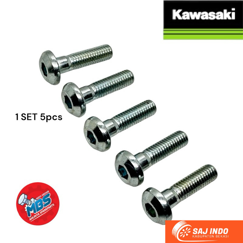 terlaris Bolt m8x30mm BAUT 12 piringan dis cakram original baut gear klx ninja 250 rr ss dll ori