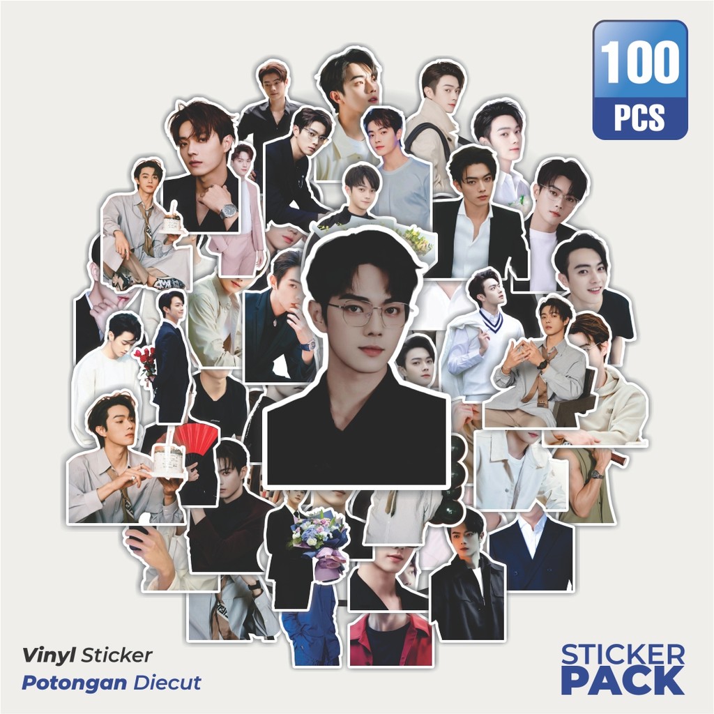 

Super Hemat! 100 PCS Stiker XU KAI Waterproof Aesthetic- Untuk Laptop, Motor, dan Helm - Paper Stationery Pack