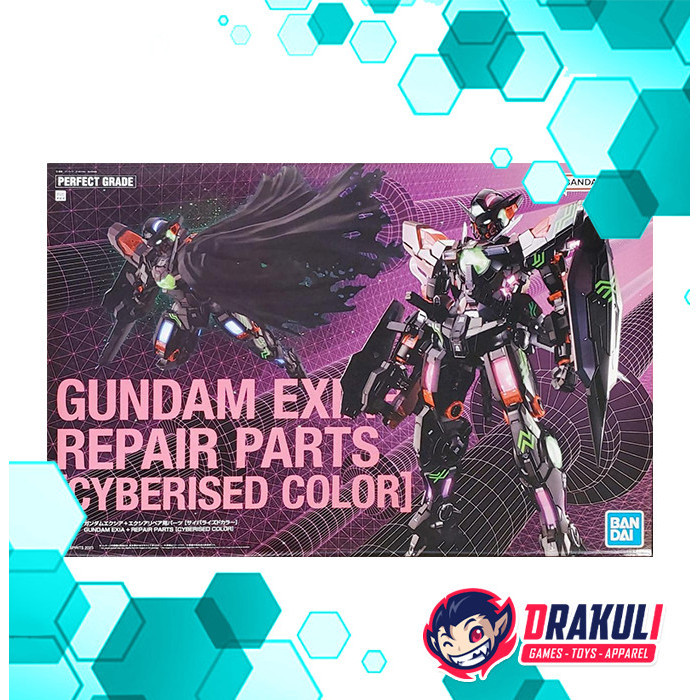 BANDAI Plamo PG Gundam Exia + Repair Parts [Cyberised Color]