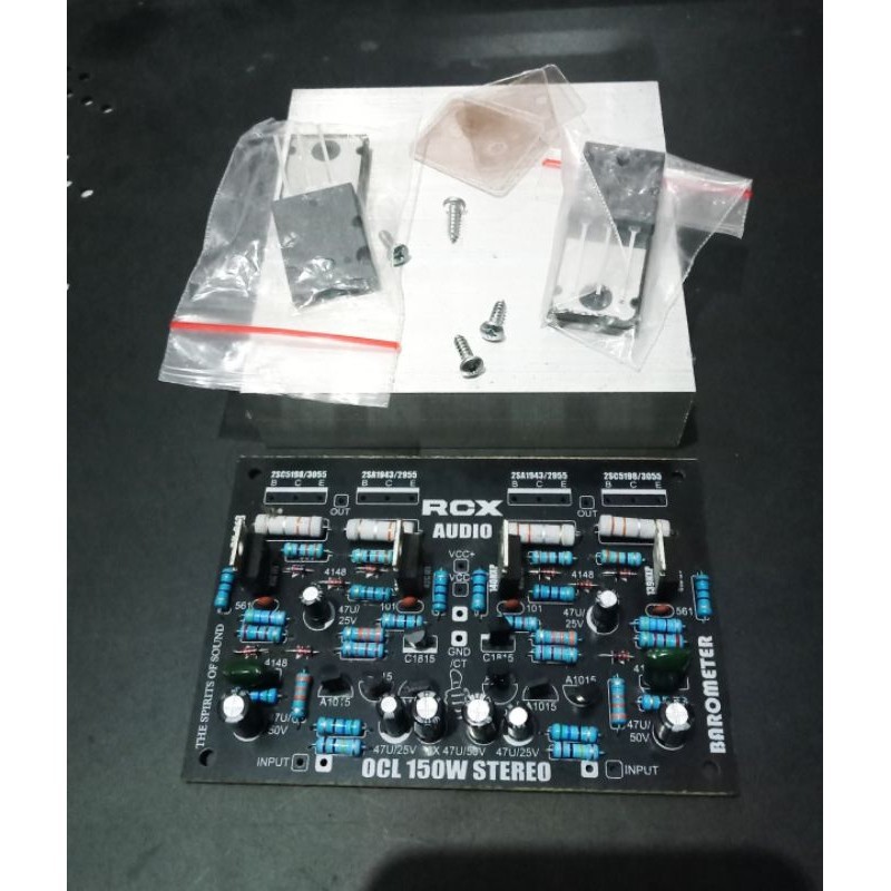 Paket Siap Rakit Power Amplifier OCL 150W Stereo