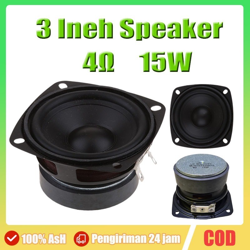 【Stok Siap】Mini Subwoofer Speaker  3 Inch High Power HIFI Low Bass 3 In Magnet Tebal Karet Besar