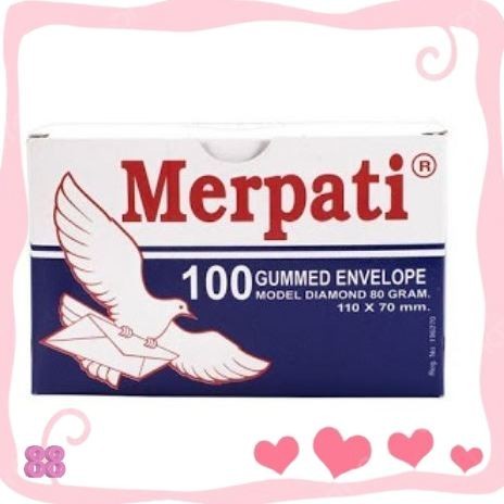 

Amplop Kecil Merpati / Amplop Undangan Putih 110 x 70 mm Isi 100 Lembar
