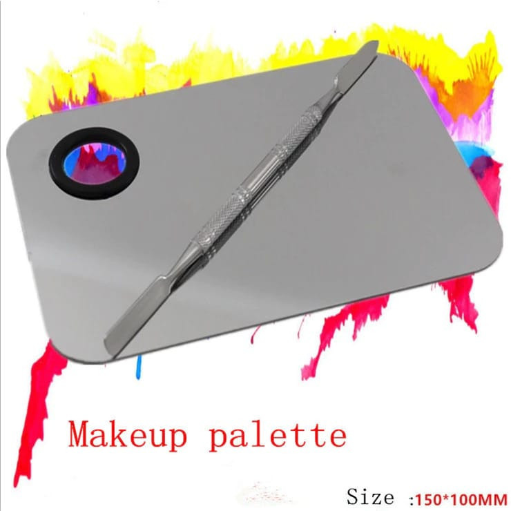 Eyeshadow Palet / Set Eyeshadow Mixing Pallete Foundation Palette Fondation Alat Pencampur Makeup+St