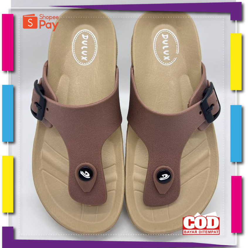 [PREMIUM ORIGINAL] Dulux 213 Sandal Wanita Pria Kekinian / Sandal Jepit cewek Cowok Merek Dulux Size