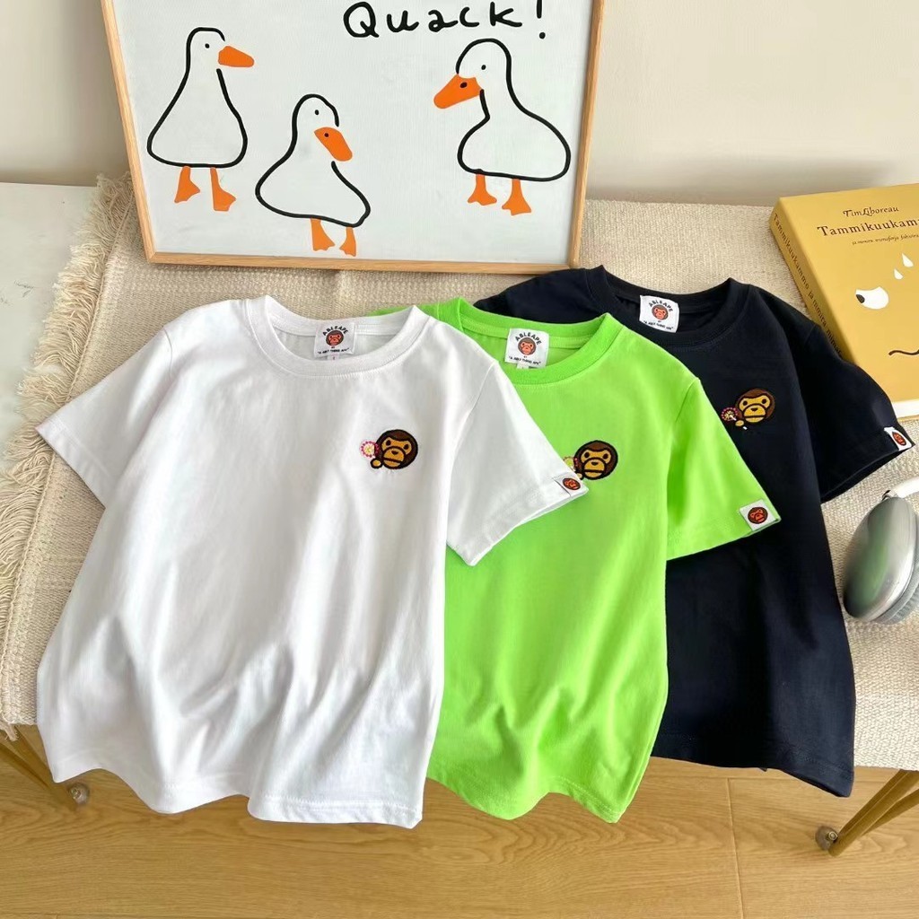 ( TOP2343 / TOP2407 /TOP2408 ) Atasan kaos t-shirt anak unisex - cotton - bape baby milo fireworks -