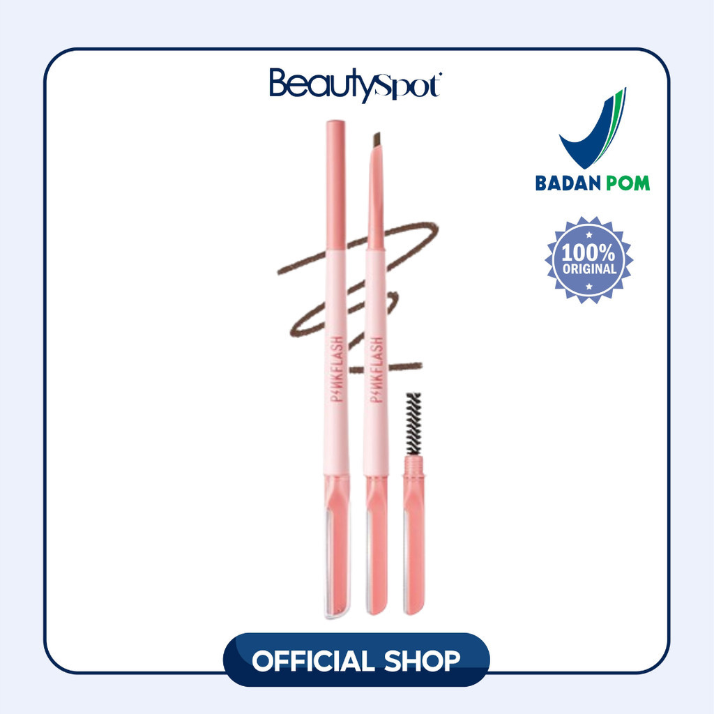 PINKFLASH E17 PinkDefiner 3-in-1 Multi-Use Eyebrow Pencil Long-Lasting Smooth Stroke