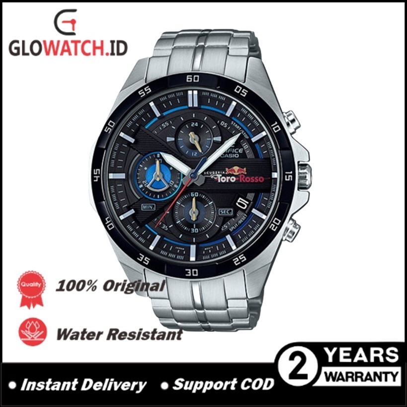 [Promo] Jam Tangan Pria Edifice EFR-556TR-1A / EFR556TR-1A Stainless Steel Original Casio (Garansi 2