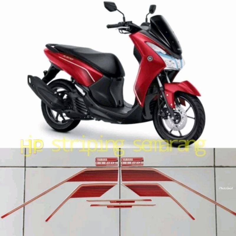 Striping Yamaha Lexi 125 th 2022 Merah