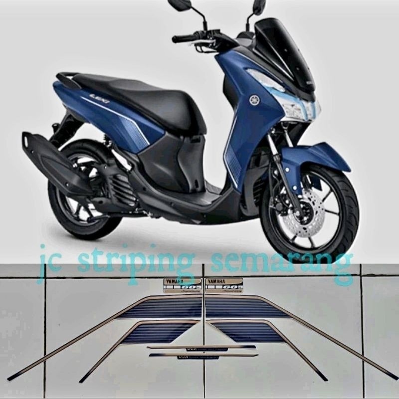 Striping Yamaha Lexi 125 th 2022 Biru tua