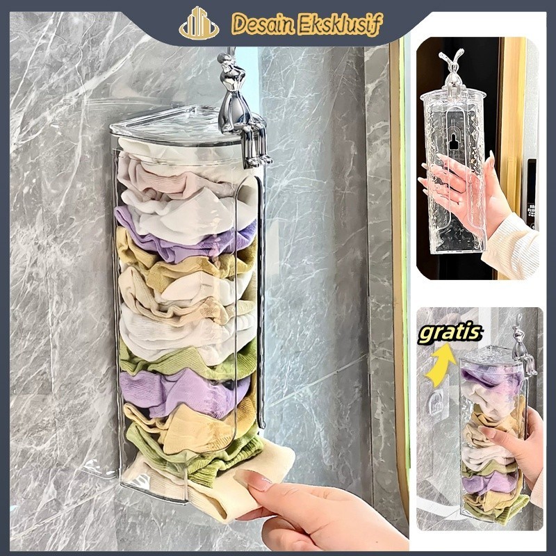 Kotak Penyimpanan Pakaian Dalam Kotak Penyimpanan Celana Dalam Dan Kaus Kaki Tempel Dinding Kotak Pe