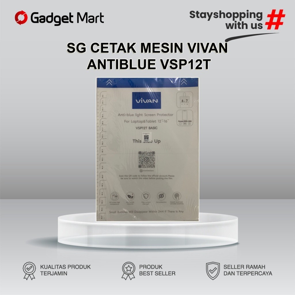 SG CETAK MESIN VIVAN ANTIBLUE VSP12T