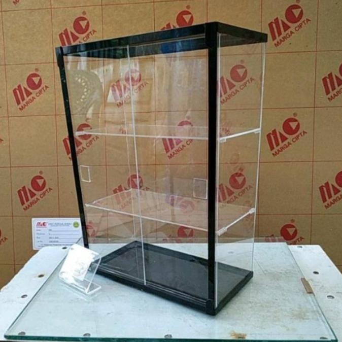Etalase rokok akrilik +Kunci - Hitam, 1