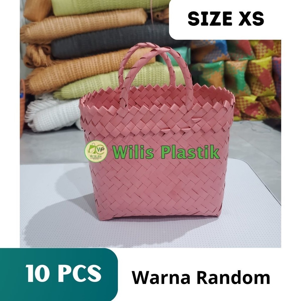 

PAKET 10 Pcs POLOS Tas Anyam Size XS Ready Stock untuk Hampers Parcel Souvenir Hadiah