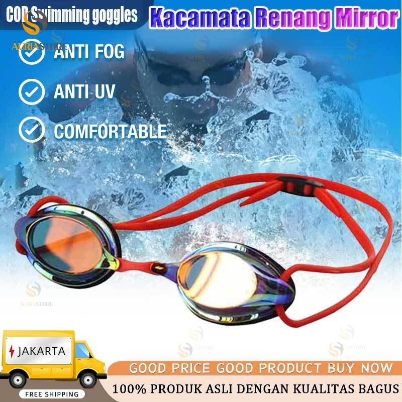 ARENA Tracks Mirror Kacamata Renang / Kacamata Renang Profesional Anti Kabut / Competition Mirrorles