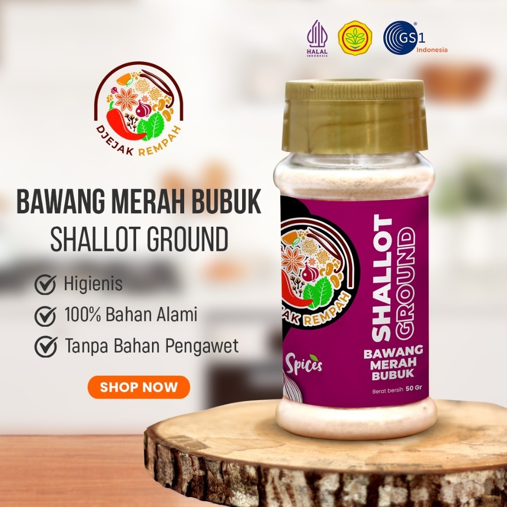 

Bawang Merah Bubuk / Shallot Ground Powder 50 Gram Rempah Bubuk Bumbu Masakan Dapur Murni Alami Berkualitas - 100% Rempah Murni #bumbumasakan #Bawangmerahbubuk #Rempahrempah #bumbudapur #bumbumasakinstan #jejakrempah #spices #bumbumarinasi