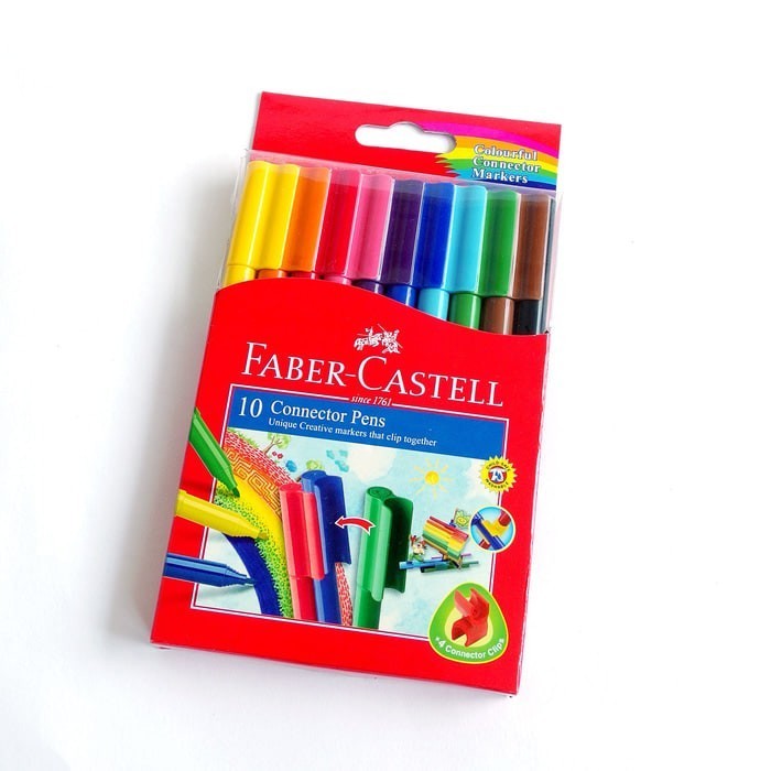 

Connector Pen 10 Warna Faber Castell / Spidol Konektor