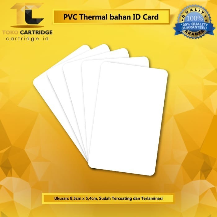 

PVC Thermal bahan ID Card 8,5cm x 5,4cm Blank PVC Perlembar