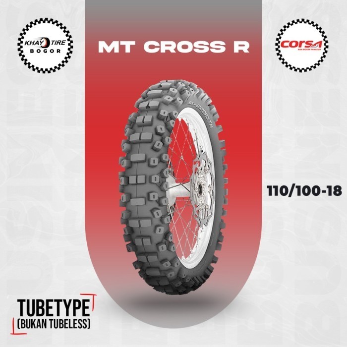 Ban Motor TRAIL/CROSS - CORSA MT CROSS X 110/100-18 Non Tubeless