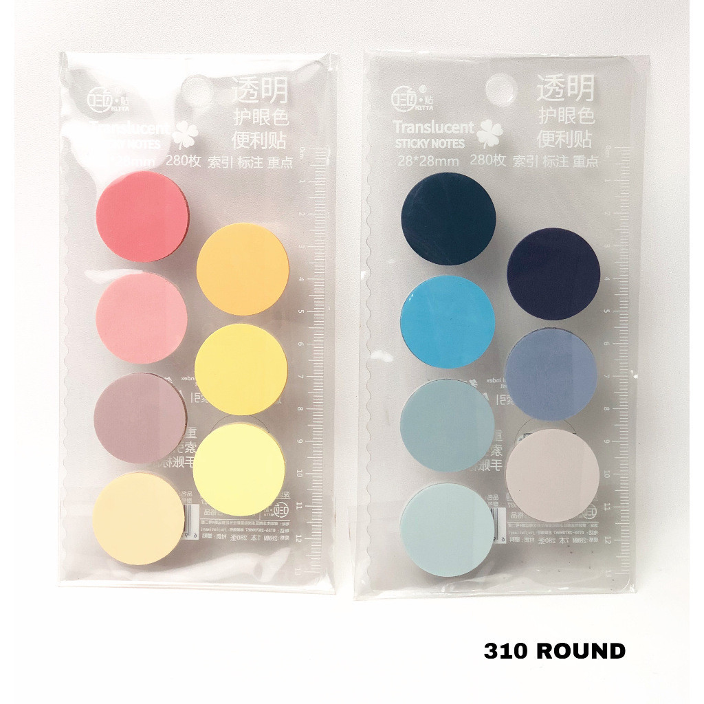 

Sticky Notes Impor 310 Arrow & Round Memo Stick Warna Transculent Ukuran 28x28 1 Set - SHABQ