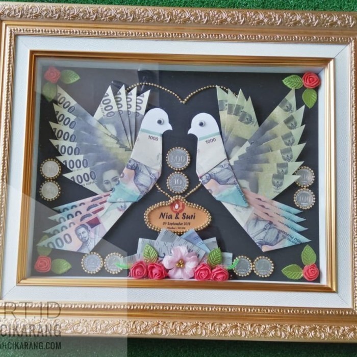 Mahar Pernikahan Motif Burung Merpati - Mahar seserahan Unik mewah