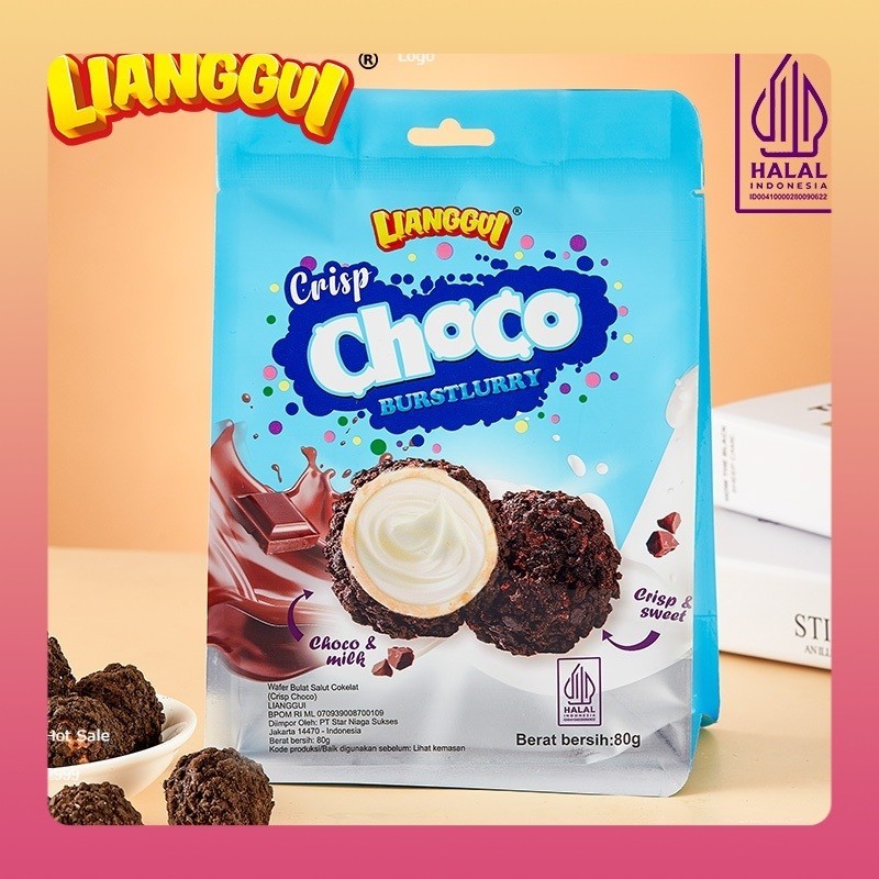 

[Produk terlaris]Menjual panas LIANGGUI Burstlurry Choco Chocolate Flavour Crisp CHOCO Wafer Salut Snack Wafer Choco Ball Bola Coklat Rasa Coklat Snack Halal OATMEAL Oatmeal Crispy Taste Original & Chocolate flavour