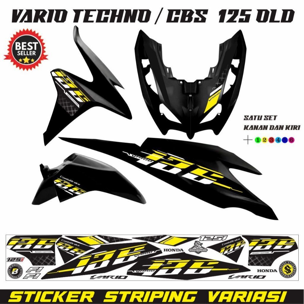 STRIPING CLICK / STIKER VARIO 125 FI OLD / STRIPING VARIO TECHNO 125 / STIKER VARIO