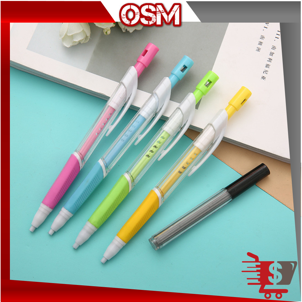 

OSM - S6269 Pensil Mekanik Warna Pastel / Mechanical Pencil Graphite Lead Automatic