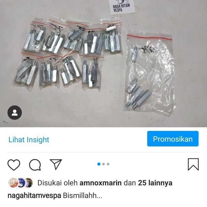 baut spion set vespa excel baru set