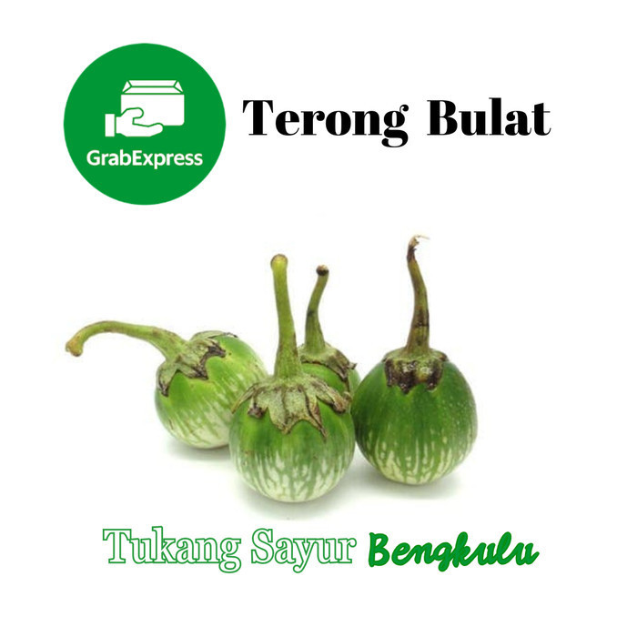 

Terong bulat 250gram Grab instan Tukang Sayur Bengkulu