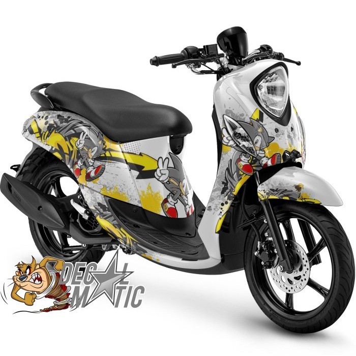 Decal Fino Full body + Stiker Dashboard Fino Karbu 115 / FI 125  Premium Grande Sonic