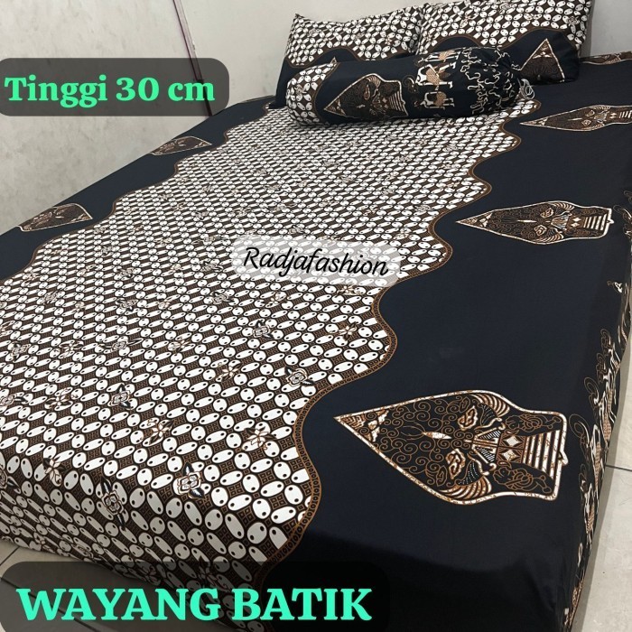 Sprei motif batik wayang tinggi 30 - Wayang batik, 160x200 -L31
