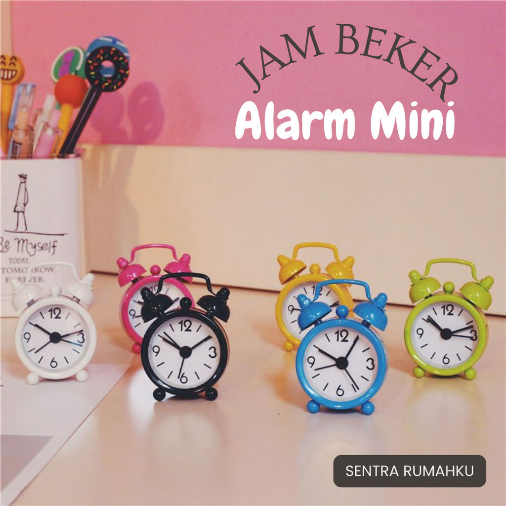 Jam Alarm Mini / Jam Mini / Jam Meja Mini / Jam Unik