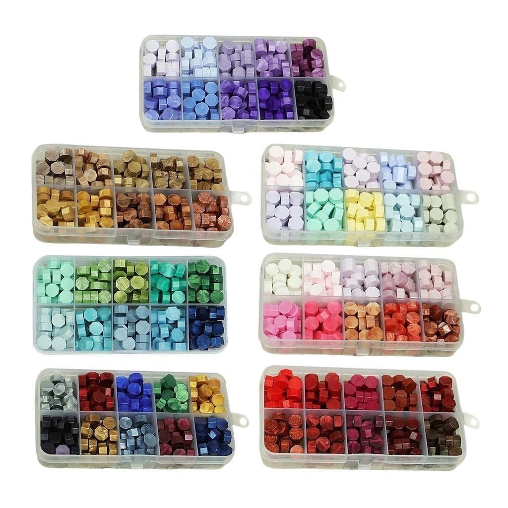

600Pcs Wax Seal Beads Sealing Wax Bead for Wax Stamp Sealing Cards Envelopes