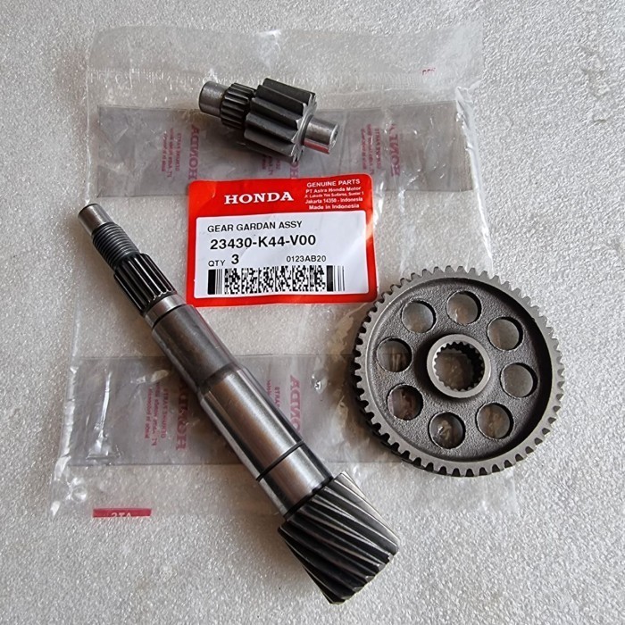 Gear Gigi Gardan Gerdang Assy Komplit 1Set 3Pcs K44 Beat Esp, Beat Street, Scoopy Esp, Vario 110 Fi 