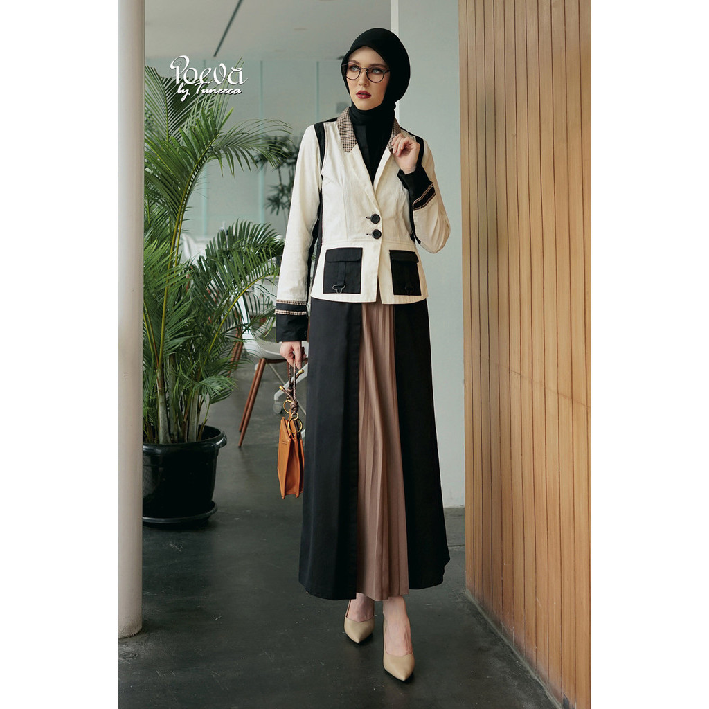 Tuneeca Gamis / POEVA MIDI COAT Adeline / Dress muslimah mewah