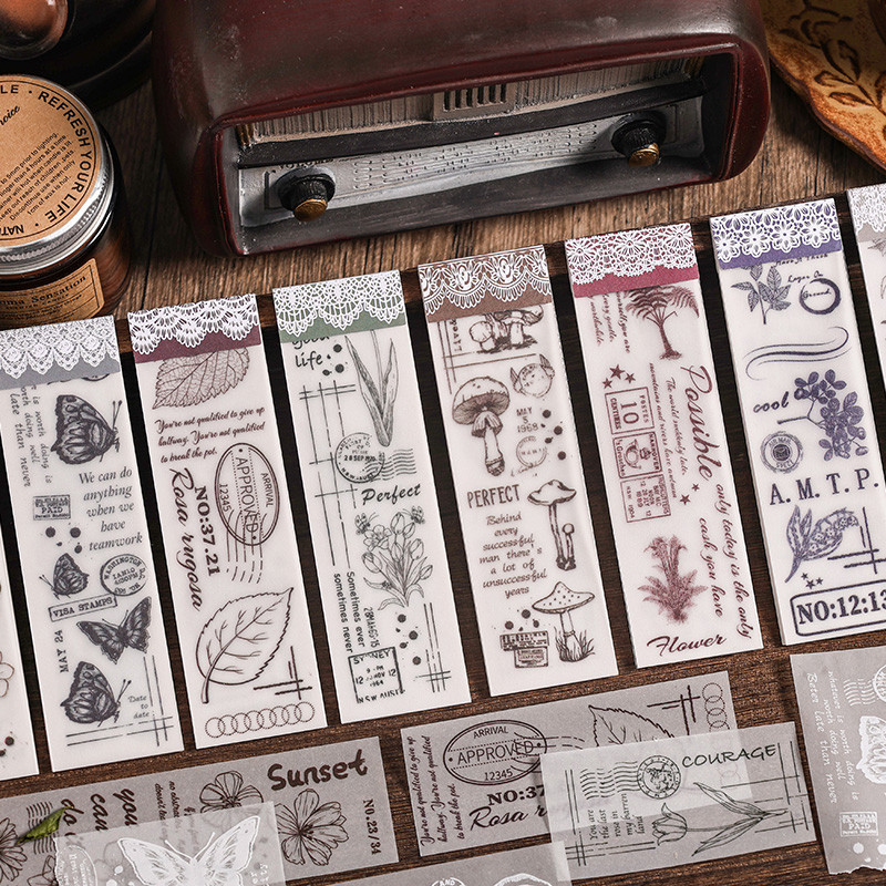 

8packs/LOT Whispering Flower Language series retro message Sulfuric acid paper memo pad