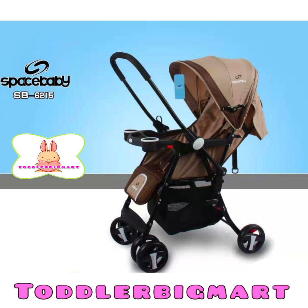 BABY STROLLER SPACEBABY SB 6215 KERETA DORONG BAYI DORONGAN BISA HADAP DEPAN BELAKANG