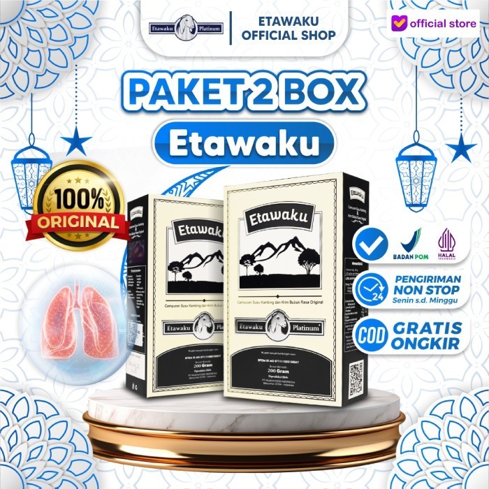 

TERJUAL Etawaku Platinum Paket 2 Box - Susu Kambing Etawa bubuk original asli