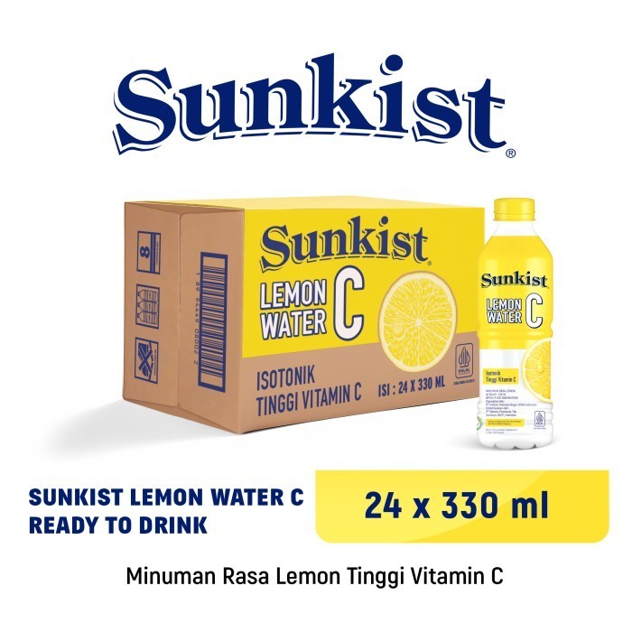 

sunkist drink rasa lemon per dus