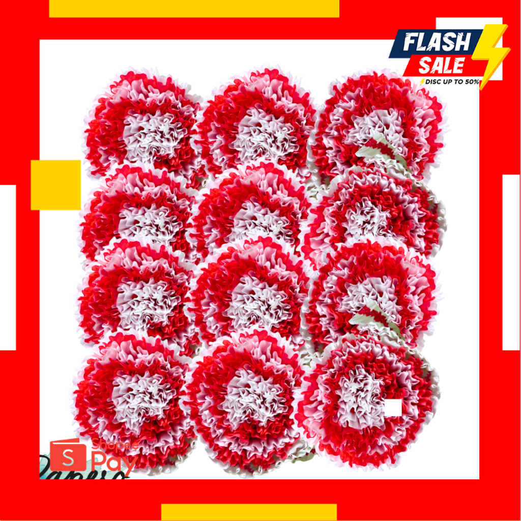 

8.8 SALE |Merah Putih Crepe Gulung / Serut / Renda / Bunga Dekorasi 17 Agustus