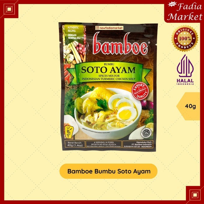 

Bamboe Bumbu Masak Instan - Soto Ayam 40g