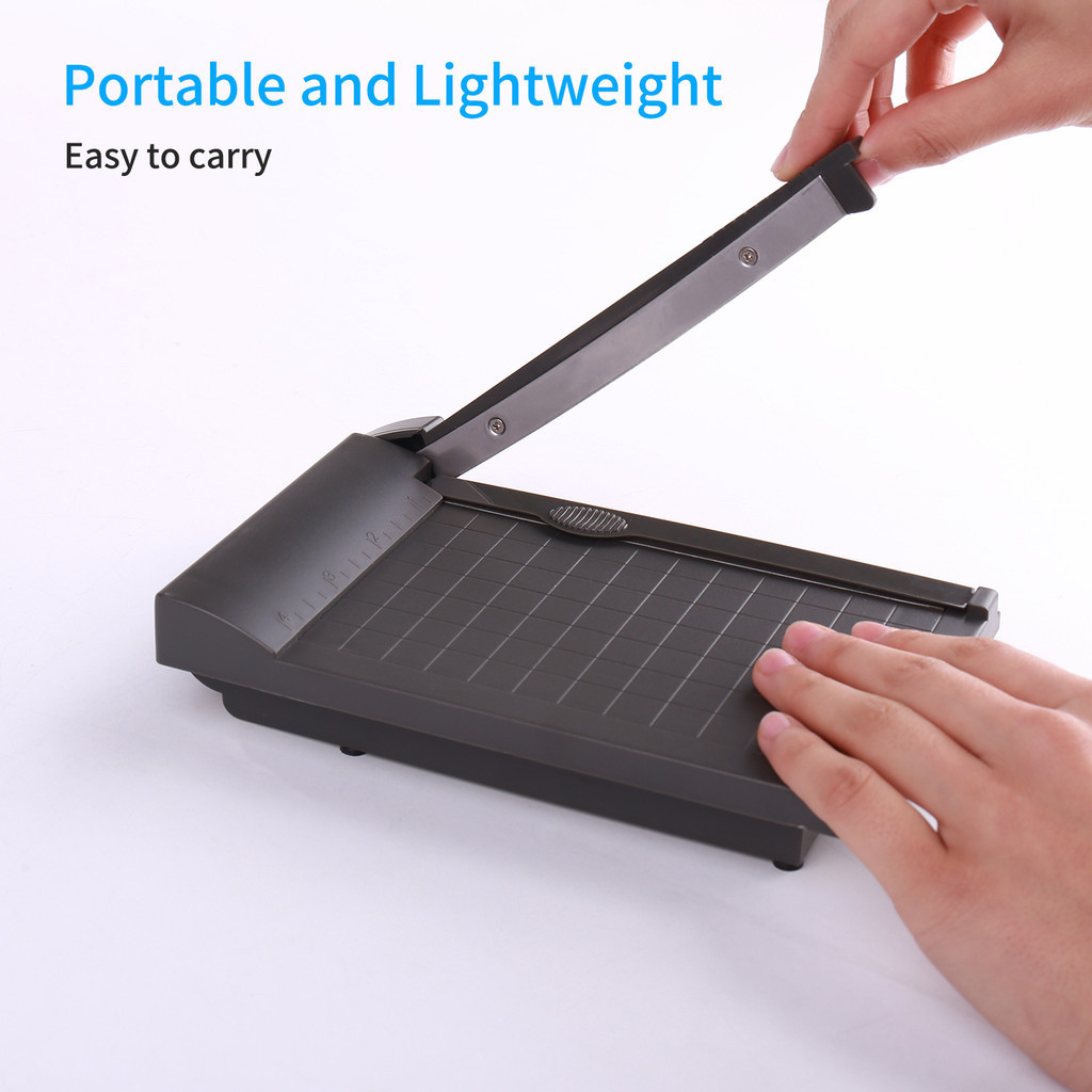 

KW-triO Mini Paper Trimmer Guillotine Cutter 6 Inch (160mm) Cut Length Desktop Paper Cutting Machine with Security Cutter Head