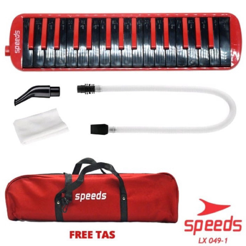 JH23L ALAT MUSIK PIANIKA WARNA  MERAH SPEED ORIGINAL ALAT MUSIK TIUP