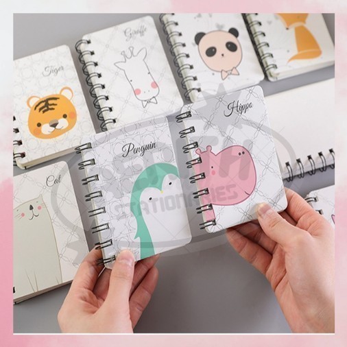 

NOTEBOOK PUTIH A7 RING MOTIF ANIMAL / BUKU A7 CATATAN RING / BUKU TULIS RING PGS