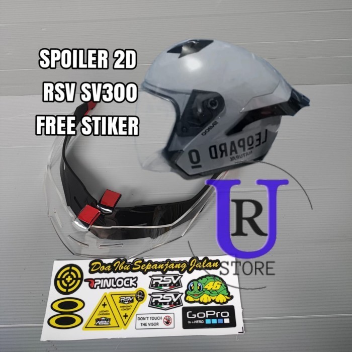 SPOILER 2D HELM RSV SV300 / SPOILER HELM RSV SV 300 / SPOILER RSV SV300 | FREE STIKER