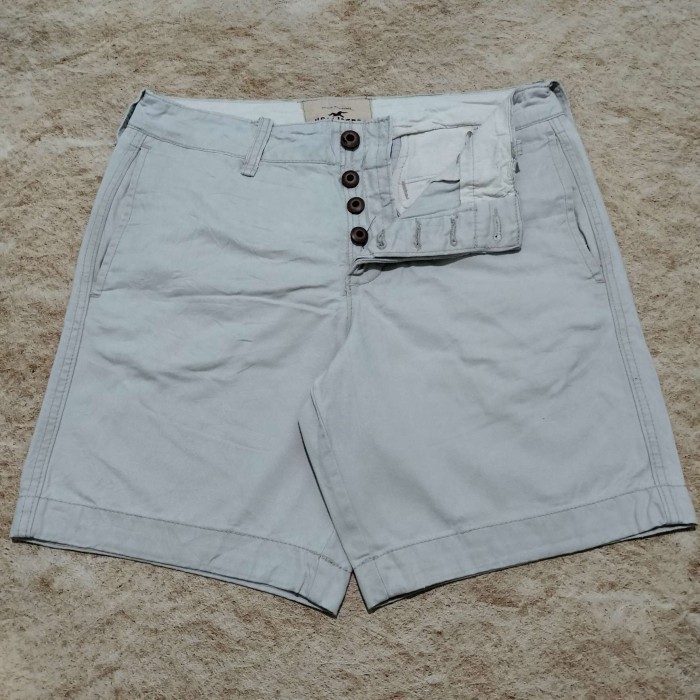 celana pendek pria HOLLISTER celana vintage chinos pria casual short pants size 33
