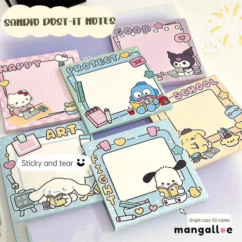 

【COD】 Kartun Sanrio Post-It Note Kertas Catatan Tempel Lucu Buku Materi Akun Siswa MG