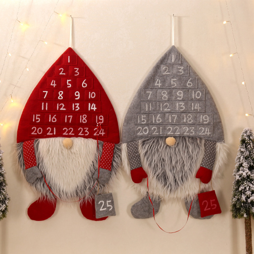 

24 Days Christmas Pockets Calendar Cherished Holiday Keepsake Felt Advent Calendar Christmas Hanging Calendar for Kids Children