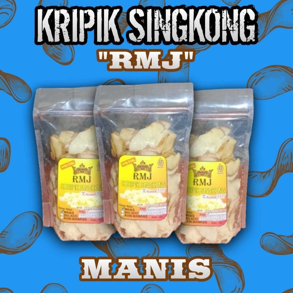 

TERMURAH !! Kripik Singkong SPESIAL RMJ/Rasa MANIS/ Tanpa Pengawet/ Brkh