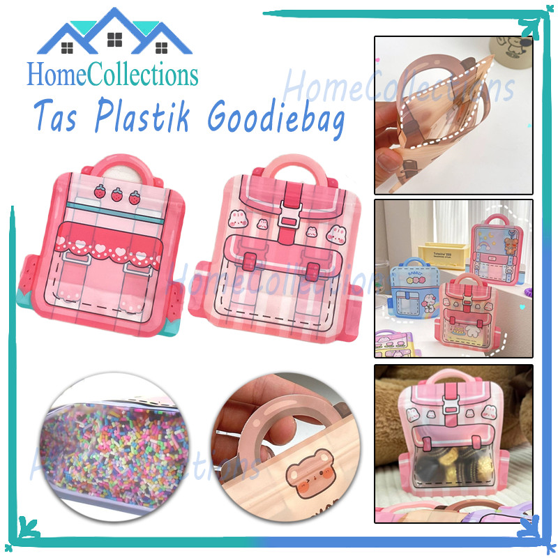 

Tas Plastik goodiebag/Kantong Plastik Goodie Bag/Sekolah Kantong Snack Klip Souvernir Goodie Bag